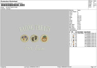 Treatstext 2509 Embroidery File 6 sizes