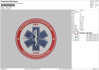 Ebictext Embroidery File 6 sizes