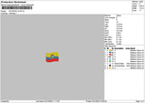 Flagacuador Embroidery File 6 sizes