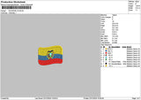Flagacuador Embroidery File 6 sizes