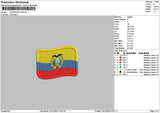 Flagacuador Embroidery File 6 sizes
