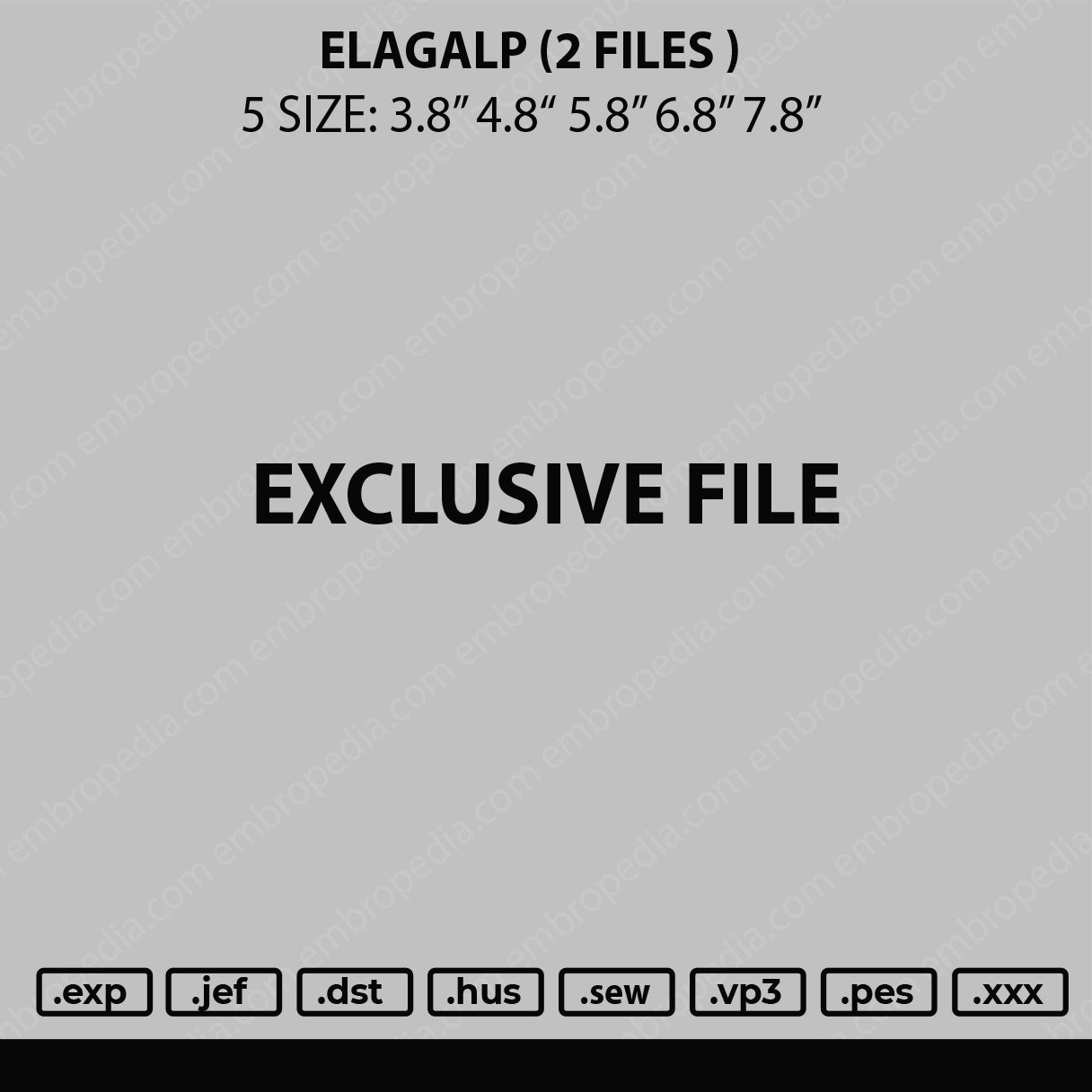 Elagalp Embroidery 2 Files
