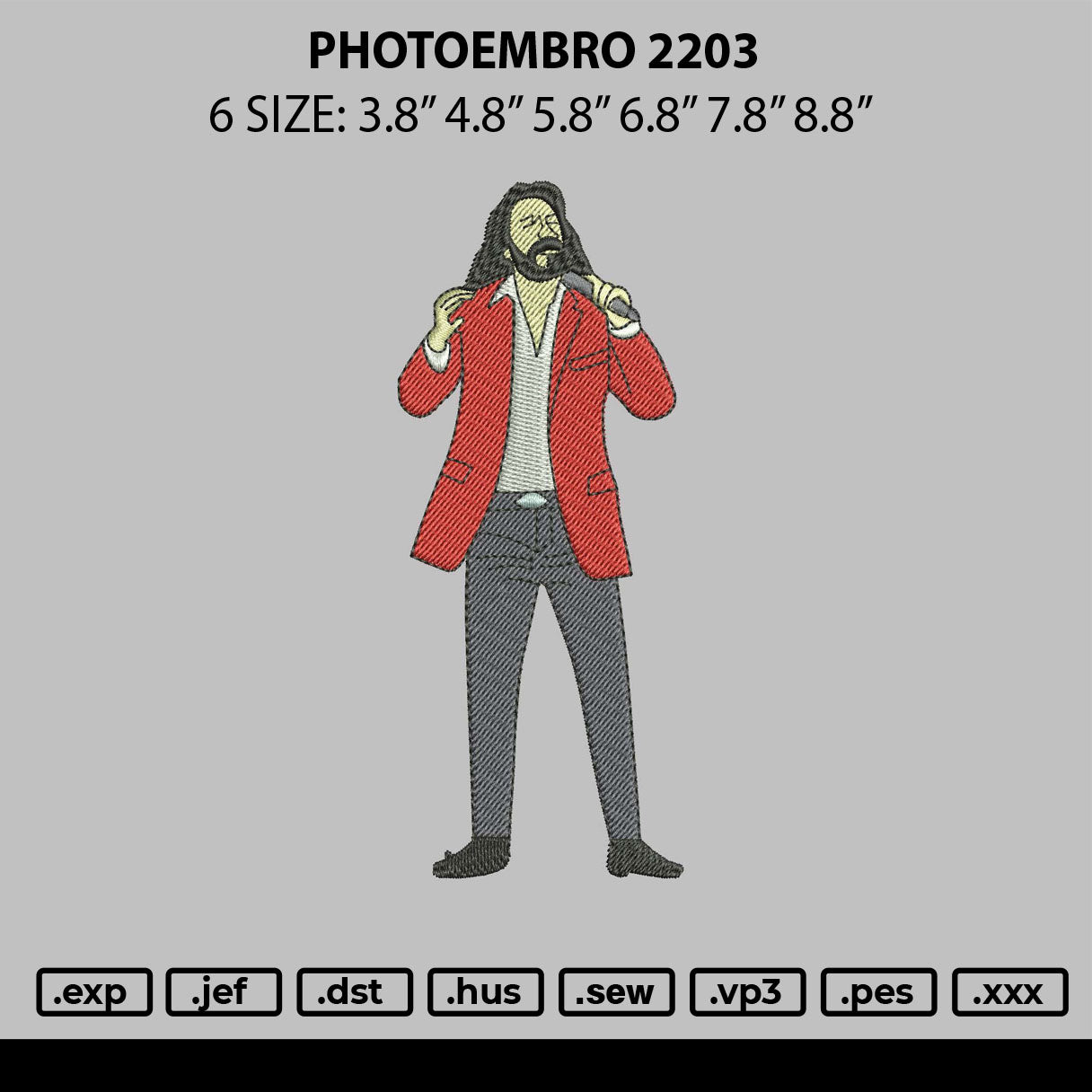 Photoembro 2203 Embroidery File 6 sizes