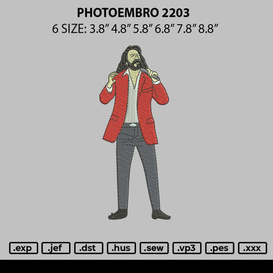 Photoembro 2203 Embroidery File 6 sizes