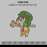 Chibi 2709 Embroidery File 6 sizes