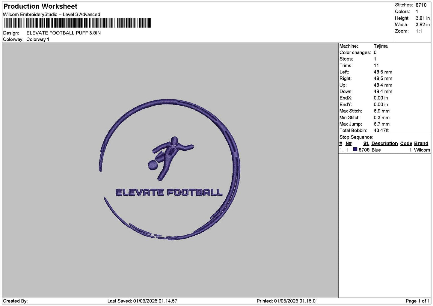 Elevatetext Flat Puff Embroidery 2 Files
