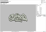 EL FLACO Embroidery File 6 sizes