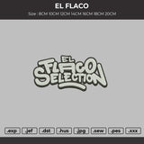 EL FLACO Embroidery File 6 sizes