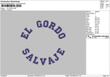 Gordotext Circle Embroidery File 6 sizes