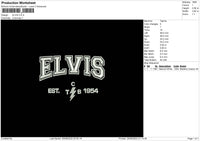 Elvis Embroidery File 5 sizes