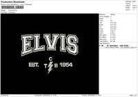 Elvis Embroidery File 5 sizes