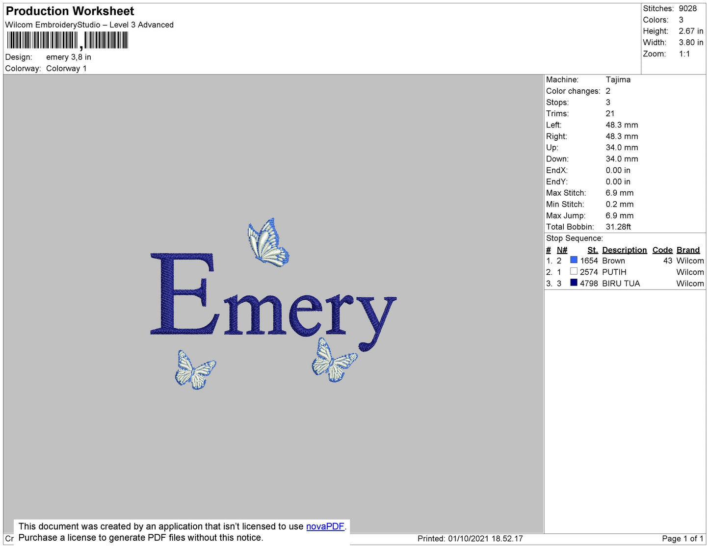 Emery Embroidery File 4 size