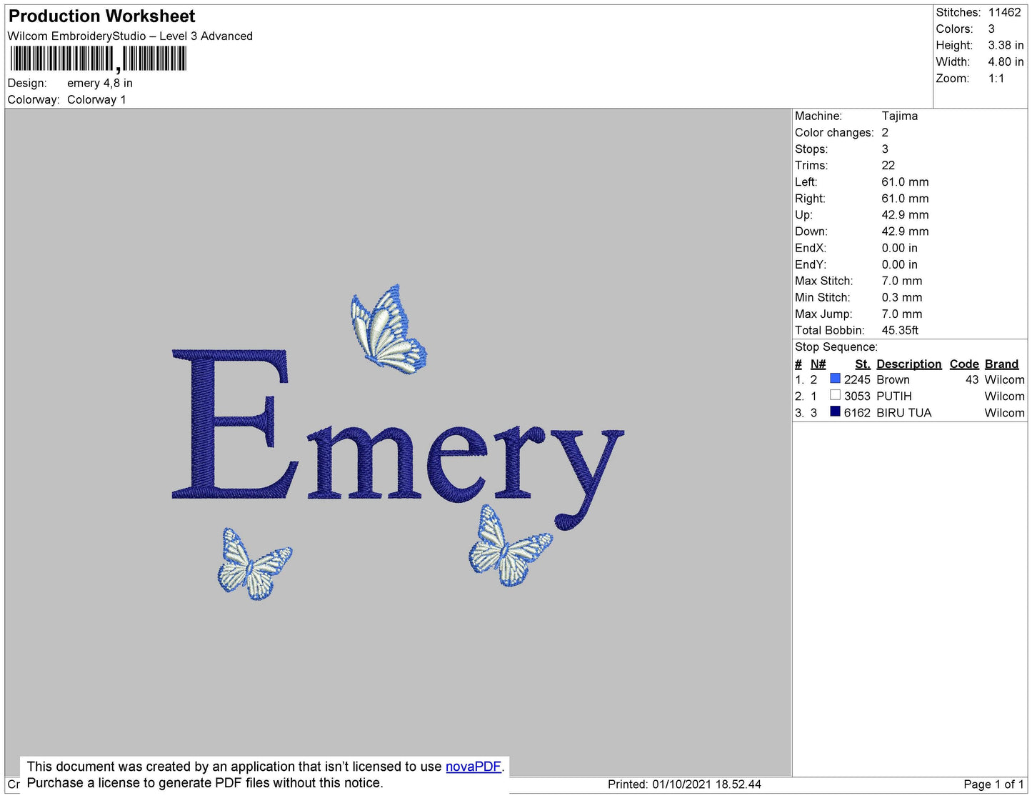 Emery Embroidery File 4 size