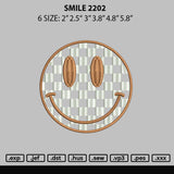 Smile 2202 Embroidery File 6 sizes