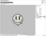 Smile Melt Embroidery File 7 size
