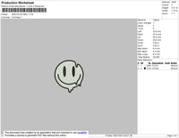 Smile Melt Embroidery File 7 size