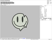 Smile Melt Embroidery File 7 size