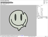 Smile Melt Embroidery File 7 size