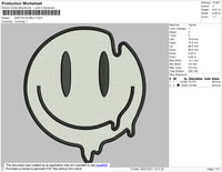 Smile Melt Embroidery File 7 size