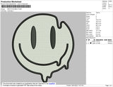 Smile Melt Embroidery File 7 size