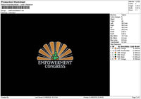 Empowermenttext Embroidery File 6 sizes