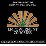 Empowermenttext Embroidery File 6 sizes