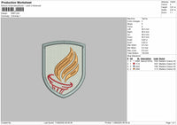 EMS LOGO Embroidery Machine File