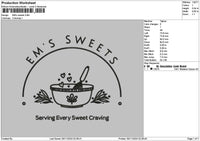 Sweetstext 01 Embroidery File 6 sizes