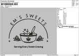 Sweetstext 01 Embroidery File 6 sizes
