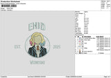Enidtext Embroidery File 6 sizes