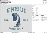 Ennui Embroidery File 6 sizes