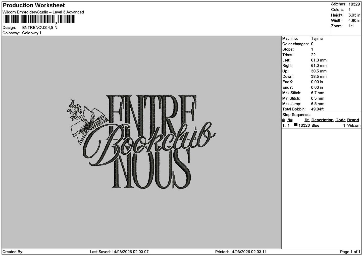 Enternoustext Embroidery File 6 sizes