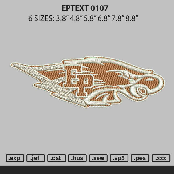 Eptext 0107 Embroidery File 6 sizes