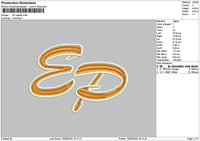 Eptext Regular Embroidery File 6 sizes