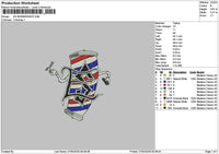 Barbershop 2704 Embroidery File 6 sizes