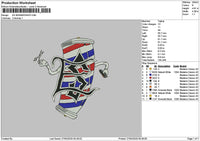 Barbershop 2704 Embroidery File 6 sizes