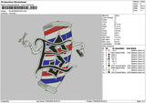 Barbershop 2704 Embroidery File 6 sizes