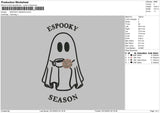 Spooky Outline Embroidery File 6 sizes