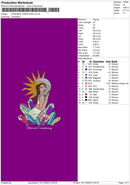 Ethereal Creations Embroidery File 6 sizes