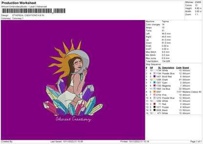 Ethereal Creations Embroidery File 6 sizes
