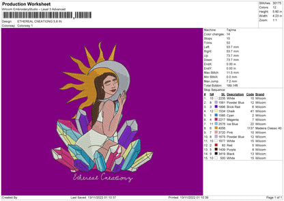 Ethereal Creations Embroidery File 6 sizes