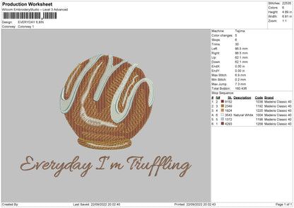 Everyday Embroidery File 5 sizes