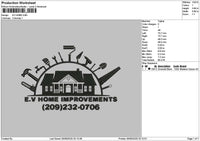 Evhometext Embroidery File 6 sizes