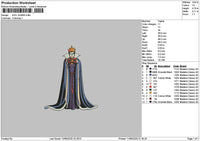 Queen 1106 Embroidery File 6 sizes