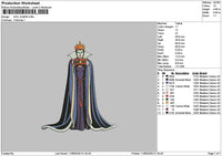 Queen 1106 Embroidery File 6 sizes