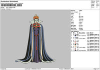 Queen 1106 Embroidery File 6 sizes
