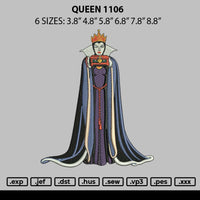 Queen 1106 Embroidery File 6 sizes