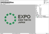Expotext 2005 Embroidery File 12 sizes