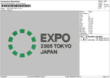 Expotext 2005 Embroidery File 12 sizes