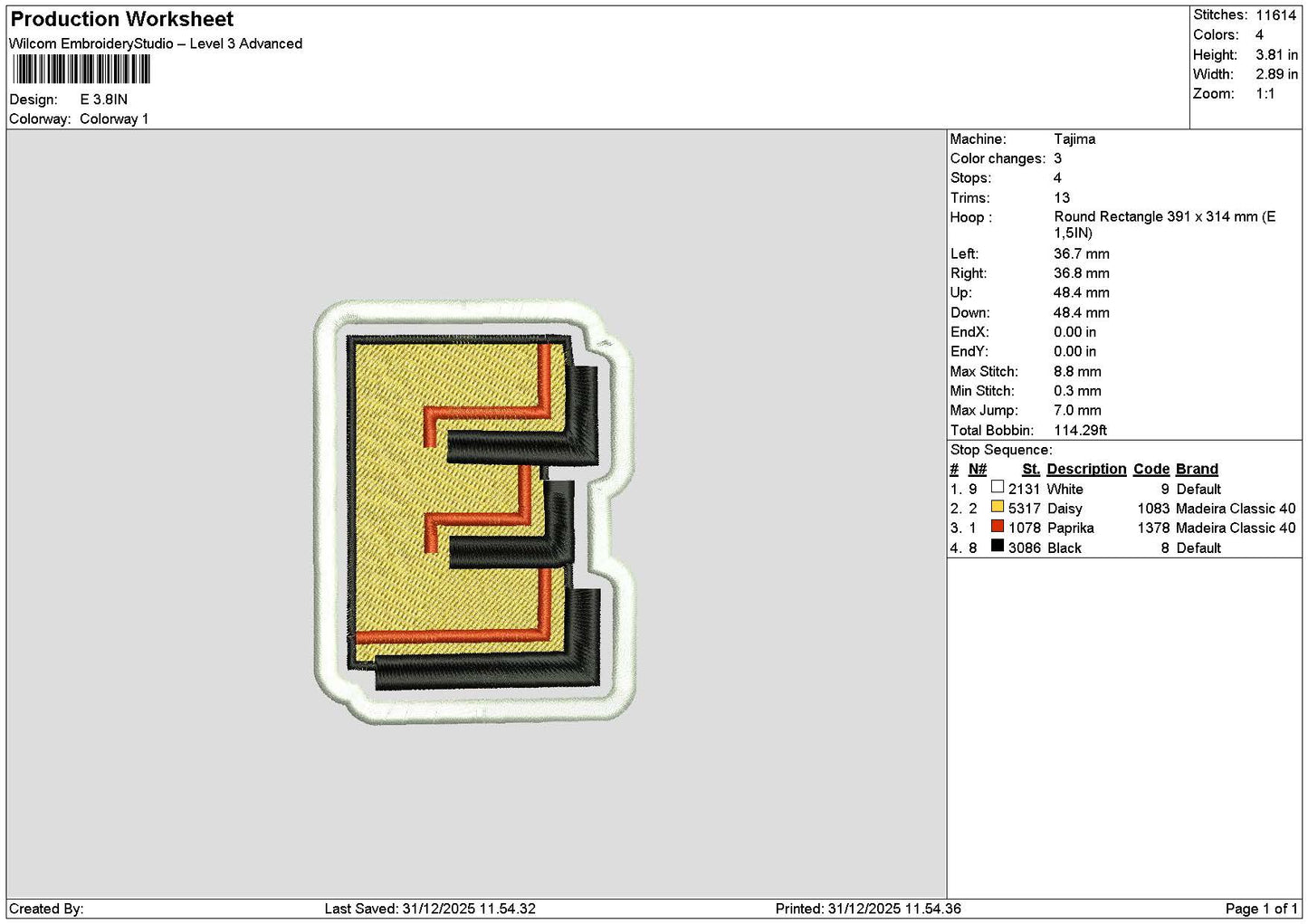 Karmelotext Separate Embroidery Files